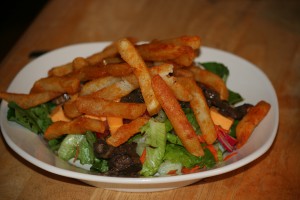Chicken and Fries Salad No Dressing