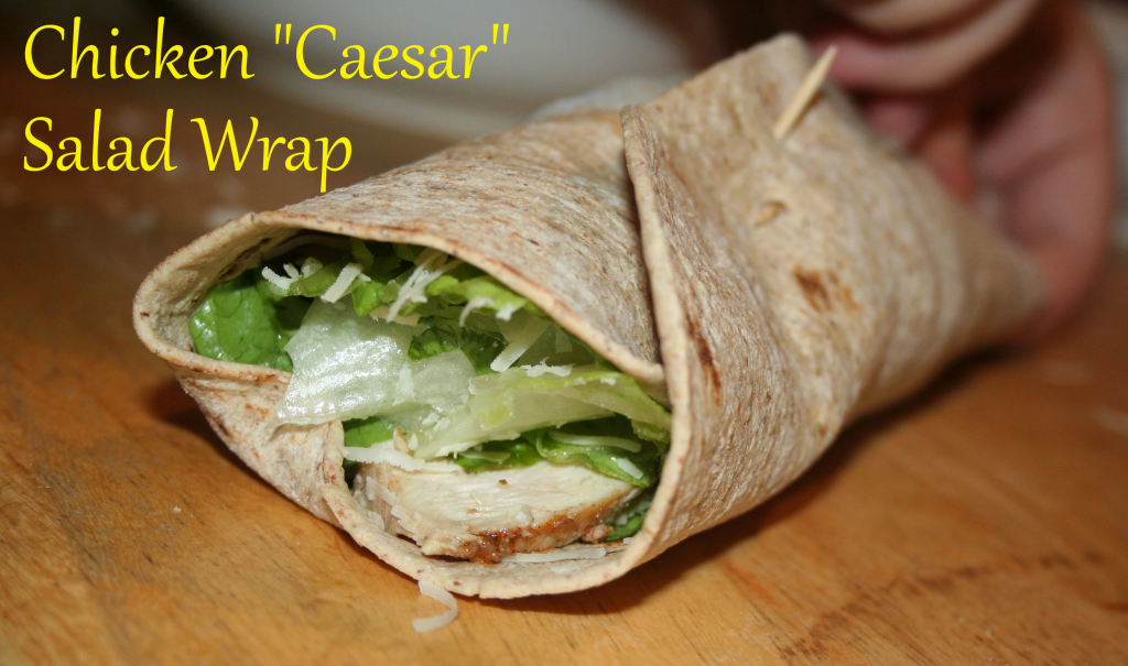Chicken Caesar Salad Wrap ~ LifeOfJoy.me