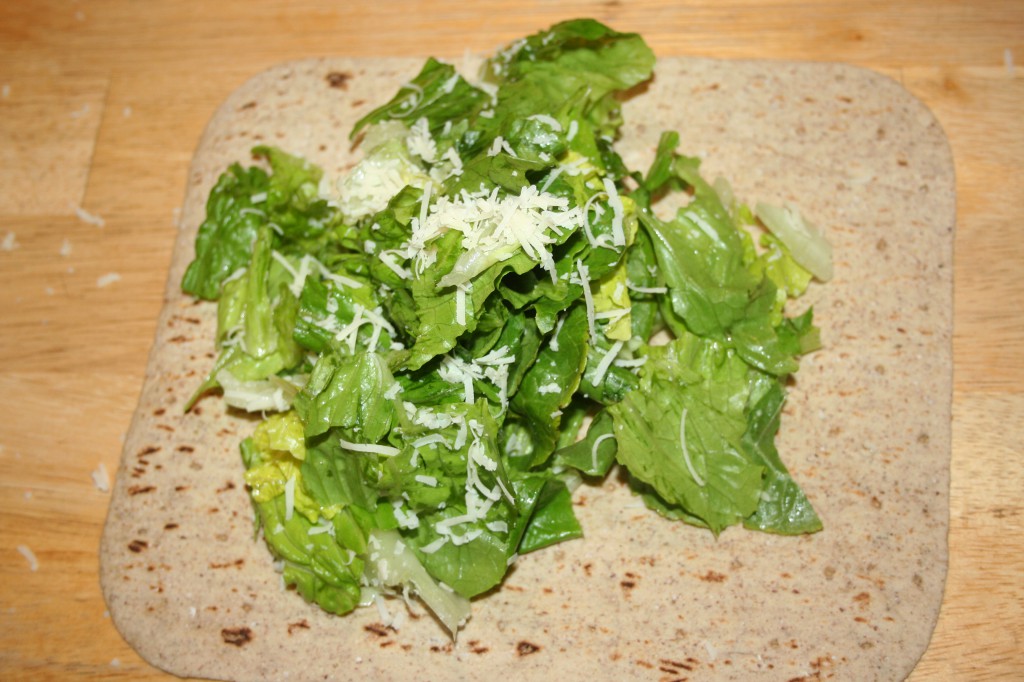 salad on flatbread ~ LifeOfJoy.me