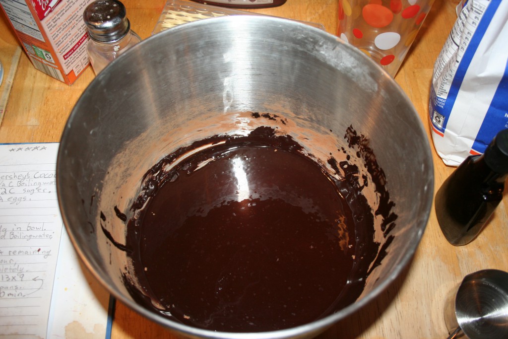 Making Brownies step 1 ~ LifeofJoy.me
