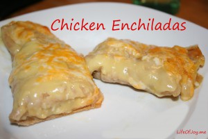 Chicken Enchiladas ~ LifeofJoy.me