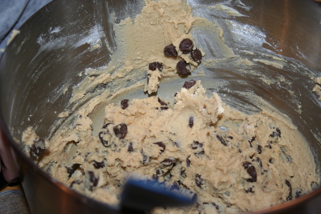 Choc Chip Cookies Batter is done ~ LifeofJoy.me