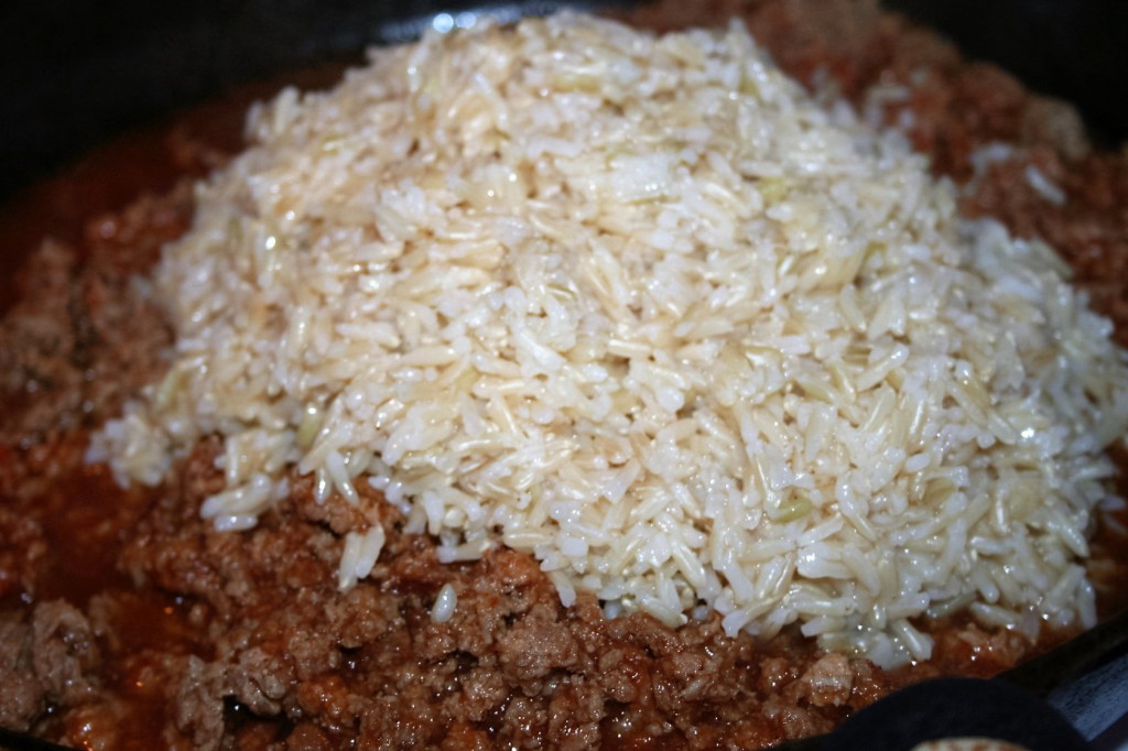 Meat and Rice Skillet ~ Lifeofjoy.me