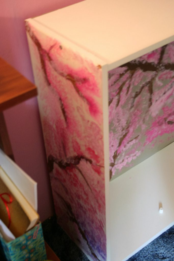 Cherry Blossom Bookcase ~ lifeofjoy.me