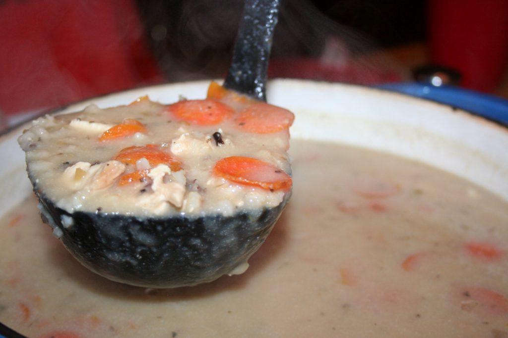 Creamy Chicken and Wild Rice Soup ~ Lifeofjoy.me