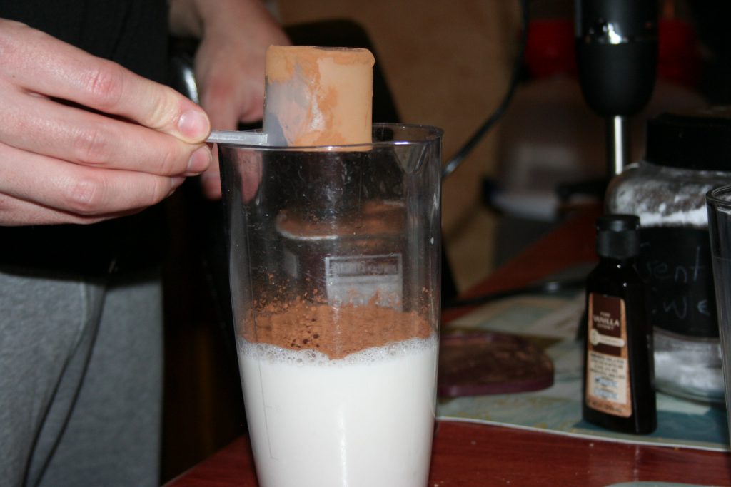 Almond Milk with cocoa powder ~ Lifeofjoy.me