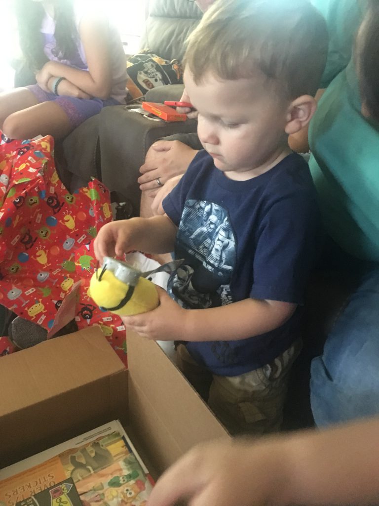 Grandson and gifts ~ Lifeofjoy.me