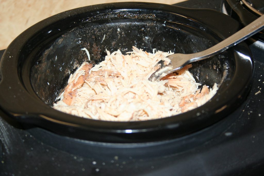 shredded chicken in crock pot ~ Lifeofjoy.me
