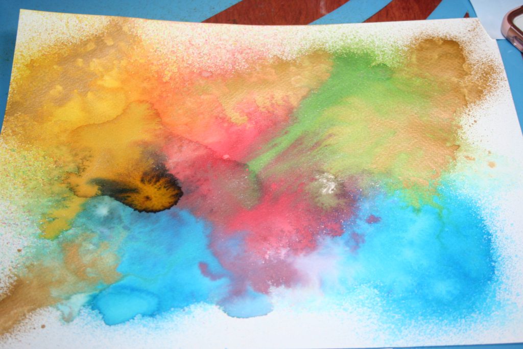Paper with Spray Stain ~ Lifeofjoy.me
